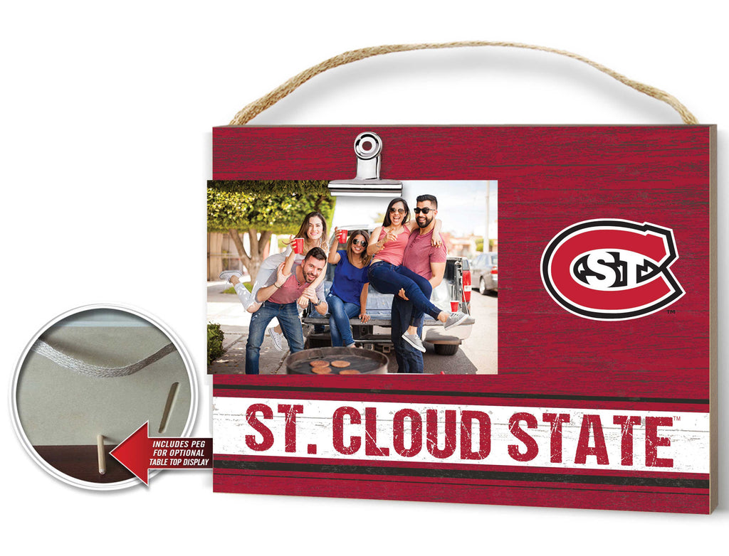 Clip It Colored Logo Photo Frame St. Cloud State Huskies