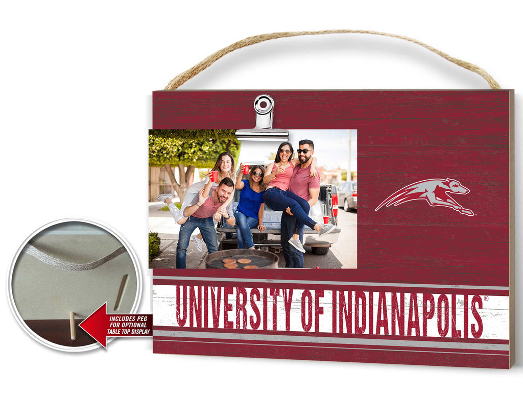 Clip It Colored Logo Photo Frame University of Indianapolis Greyhounds