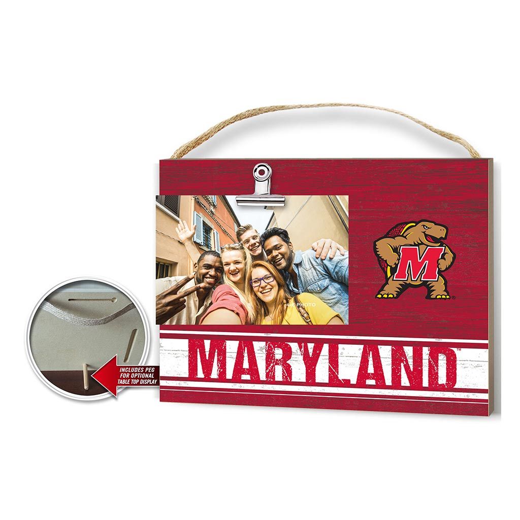 Clip It Colored Logo Photo Frame Maryland Terrapins
