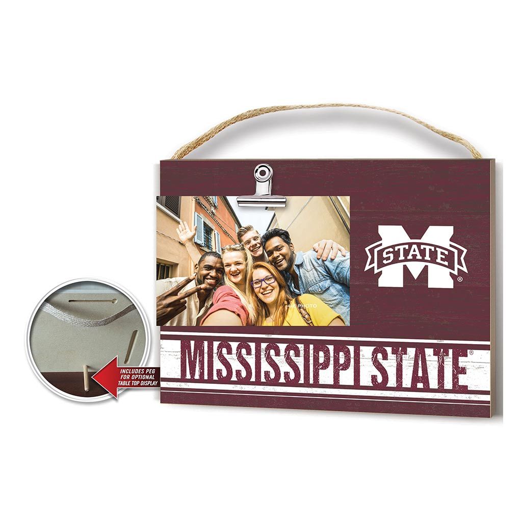 Clip It Colored Logo Photo Frame Mississippi State Bulldogs