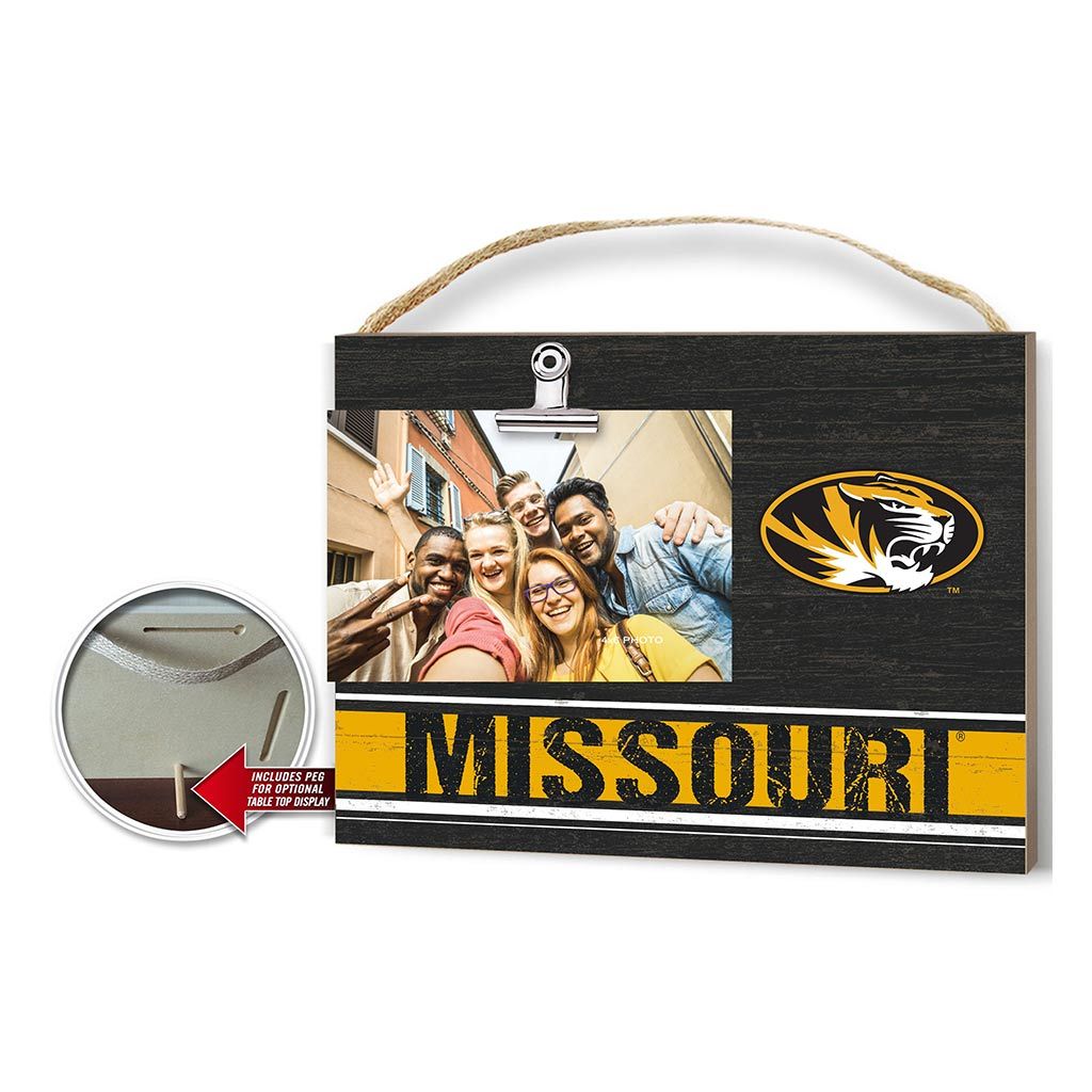 Clip It Colored Logo Photo Frame Missouri Tigers