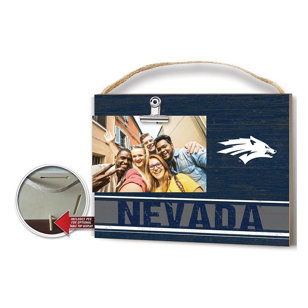 Clip It Colored Logo Photo Frame Nevada Wolf Pack