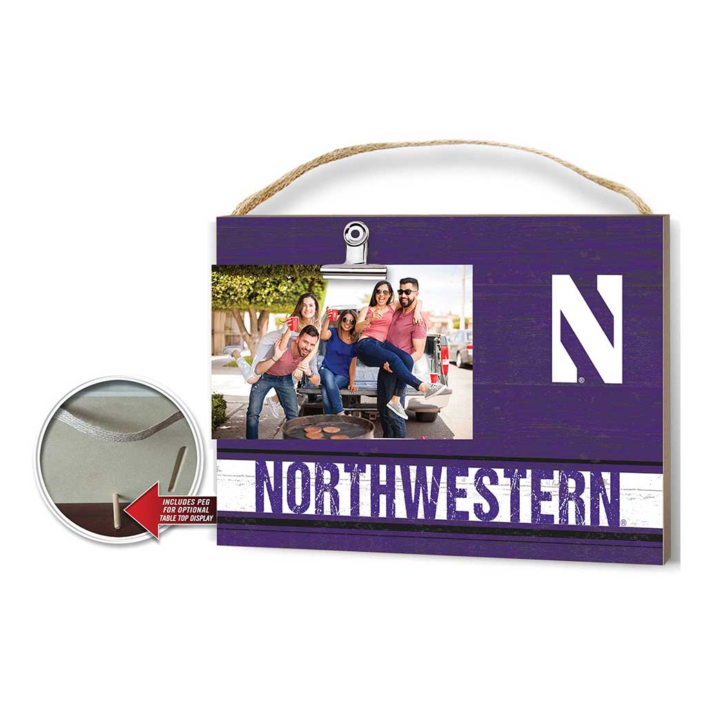 Clip It Colored Logo Photo Frame Northwestern Wildcats