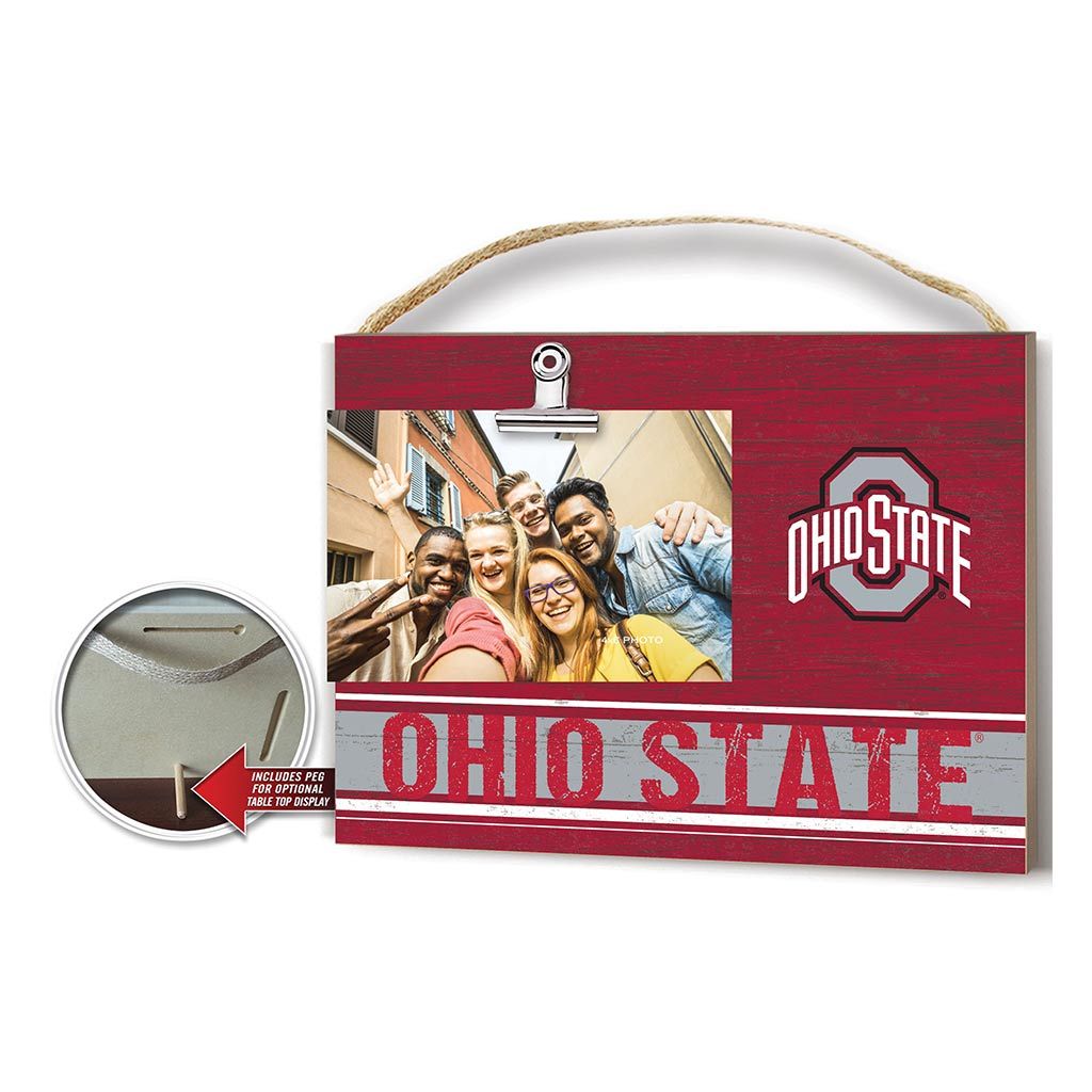 Clip It Colored Logo Photo Frame Ohio State Buckeyes