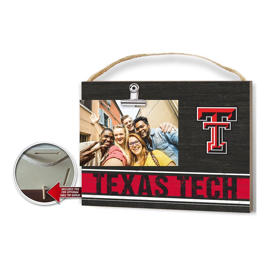 Clip It Colored Logo Photo Frame Texas Tech Red Raiders