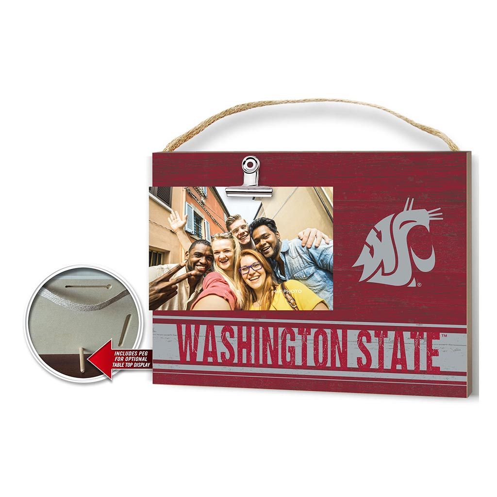 Clip It Colored Logo Photo Frame Washington State Cougars