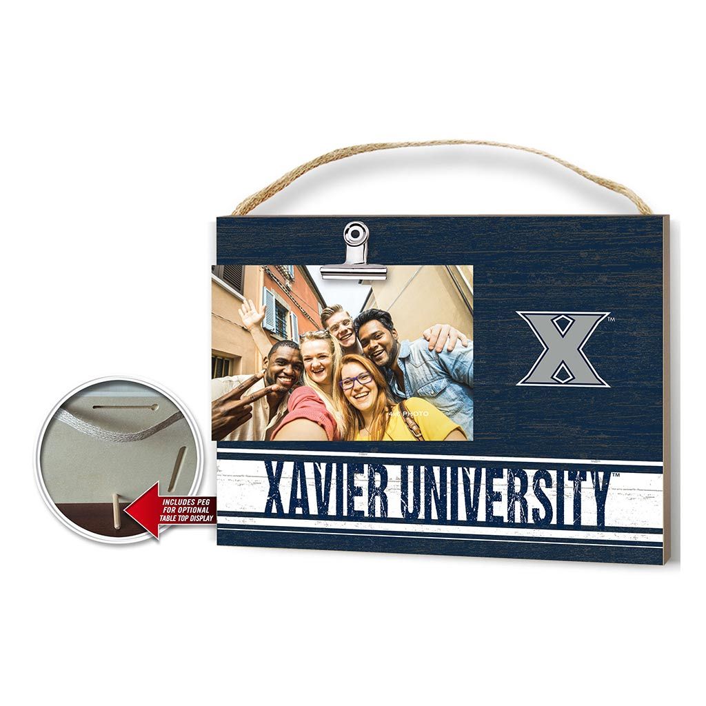 Clip It Colored Logo Photo Frame Xavier Ohio Musketeers