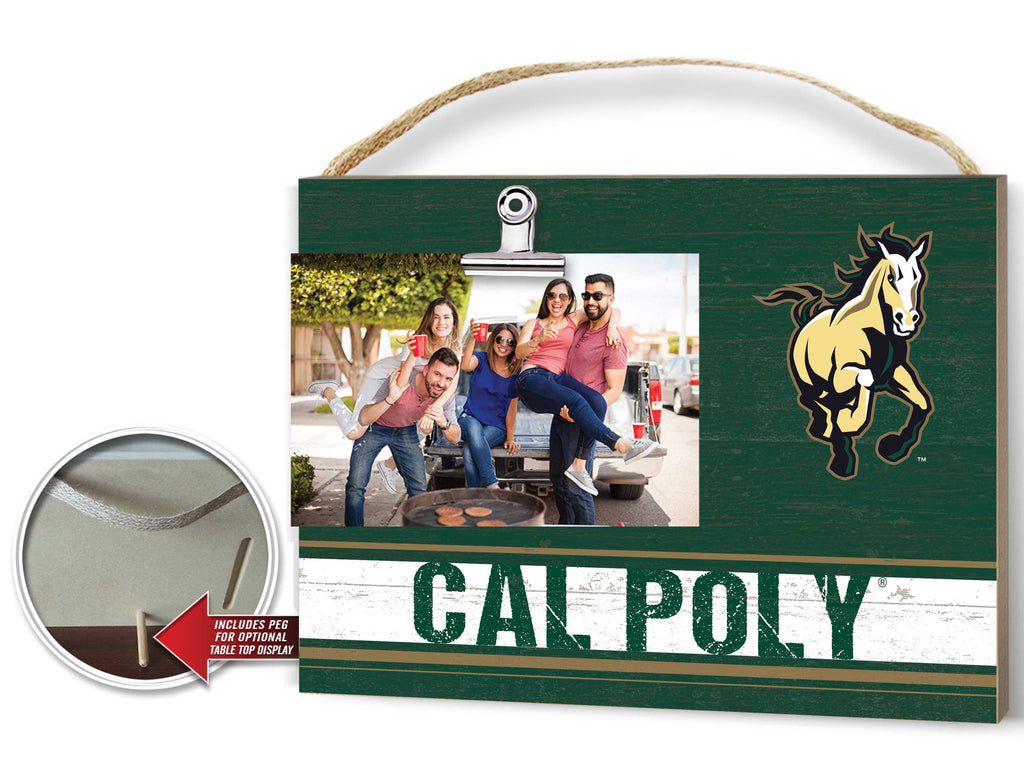 Clip It Colored Logo Photo Frame California Polytechnic State Mustangs