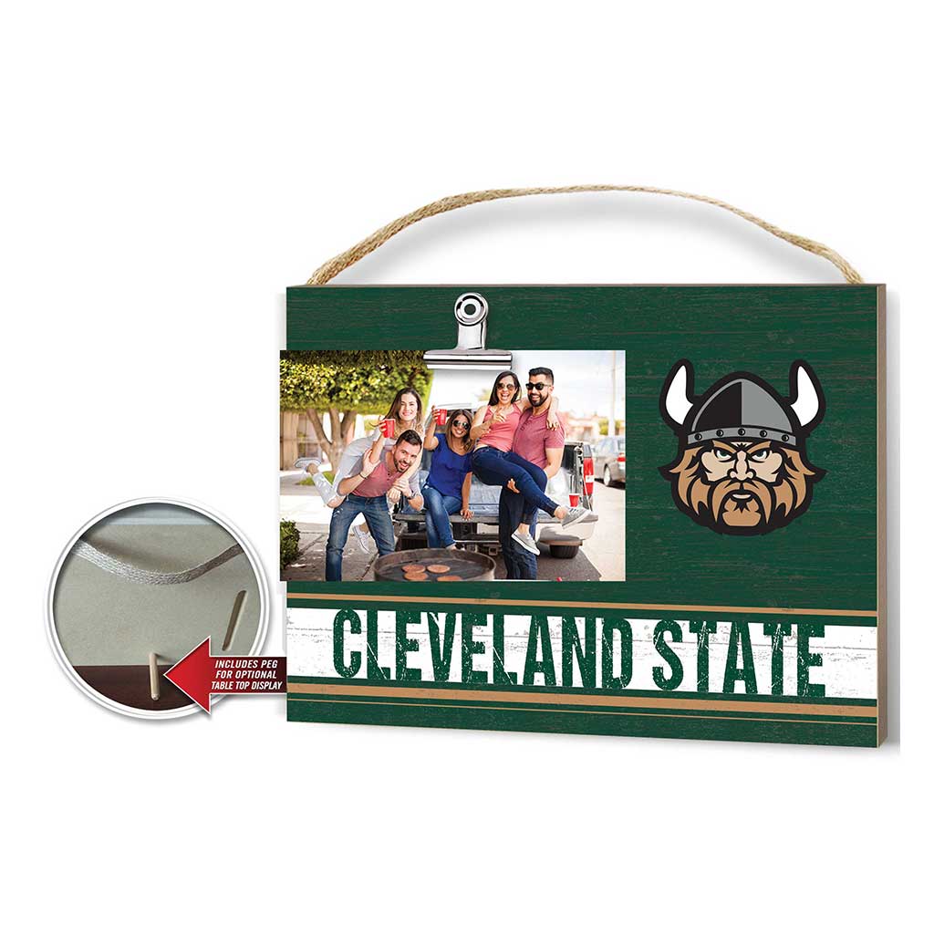 Clip It Colored Logo Photo Frame Cleveland State Vikings