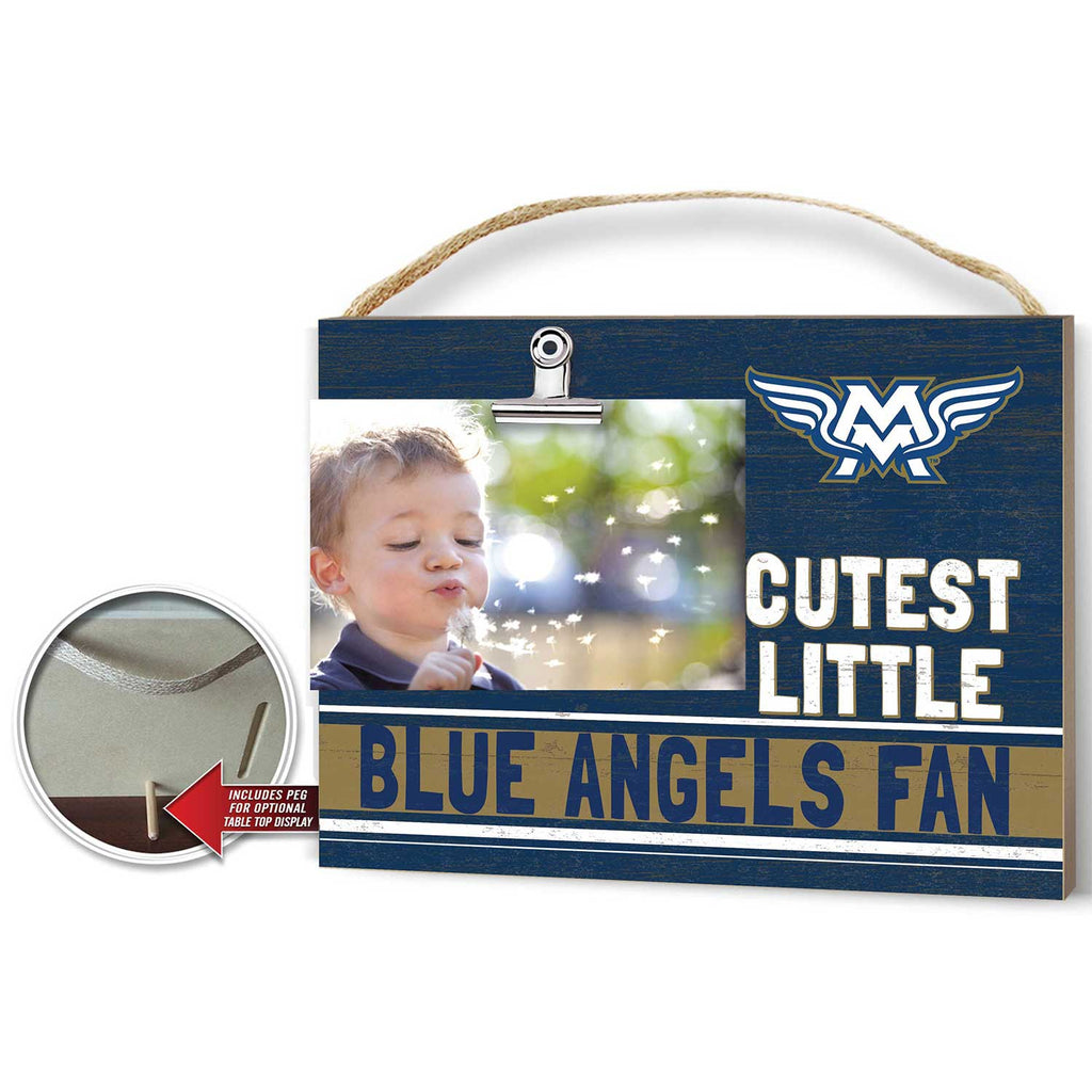 Cutest Little Team Logo Clip Photo Frame Mount Mary University Blue Angels