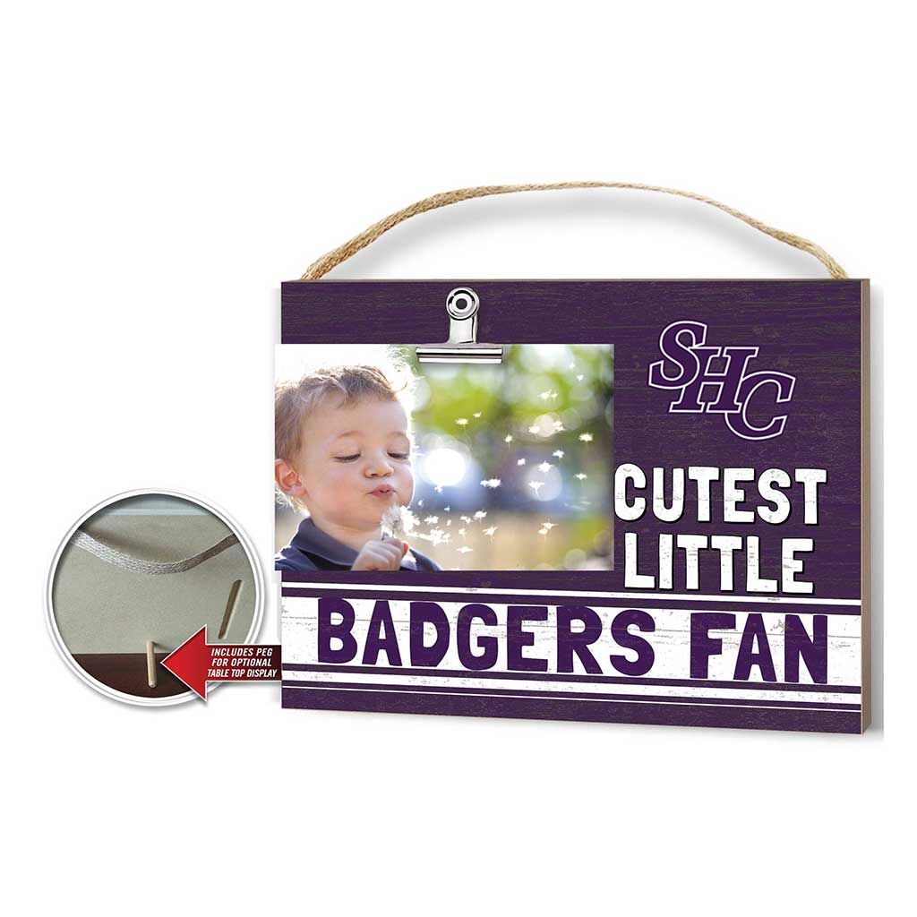Cutest Little Team Logo Clip Photo Frame Spring Hill College Badgers