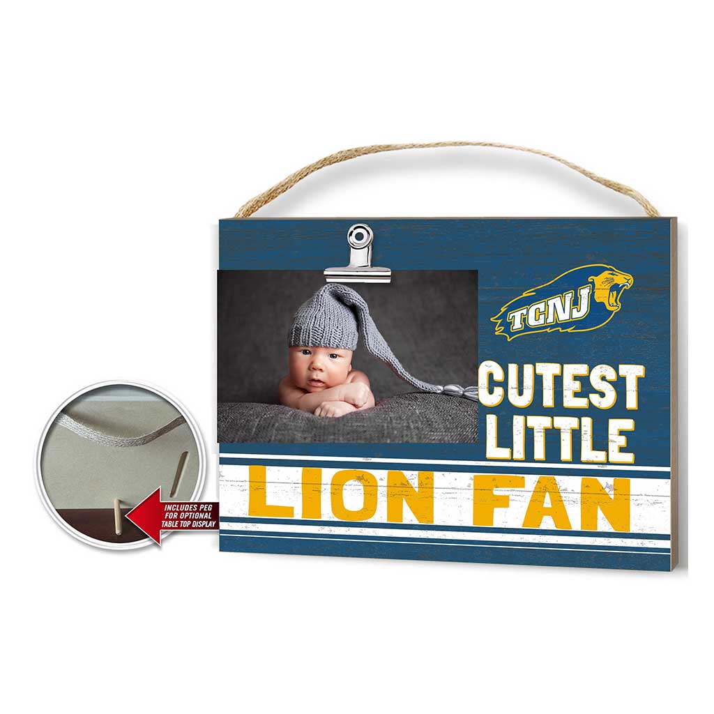 Cutest Little Team Logo Clip Photo Frame The College of New Jersey Lions