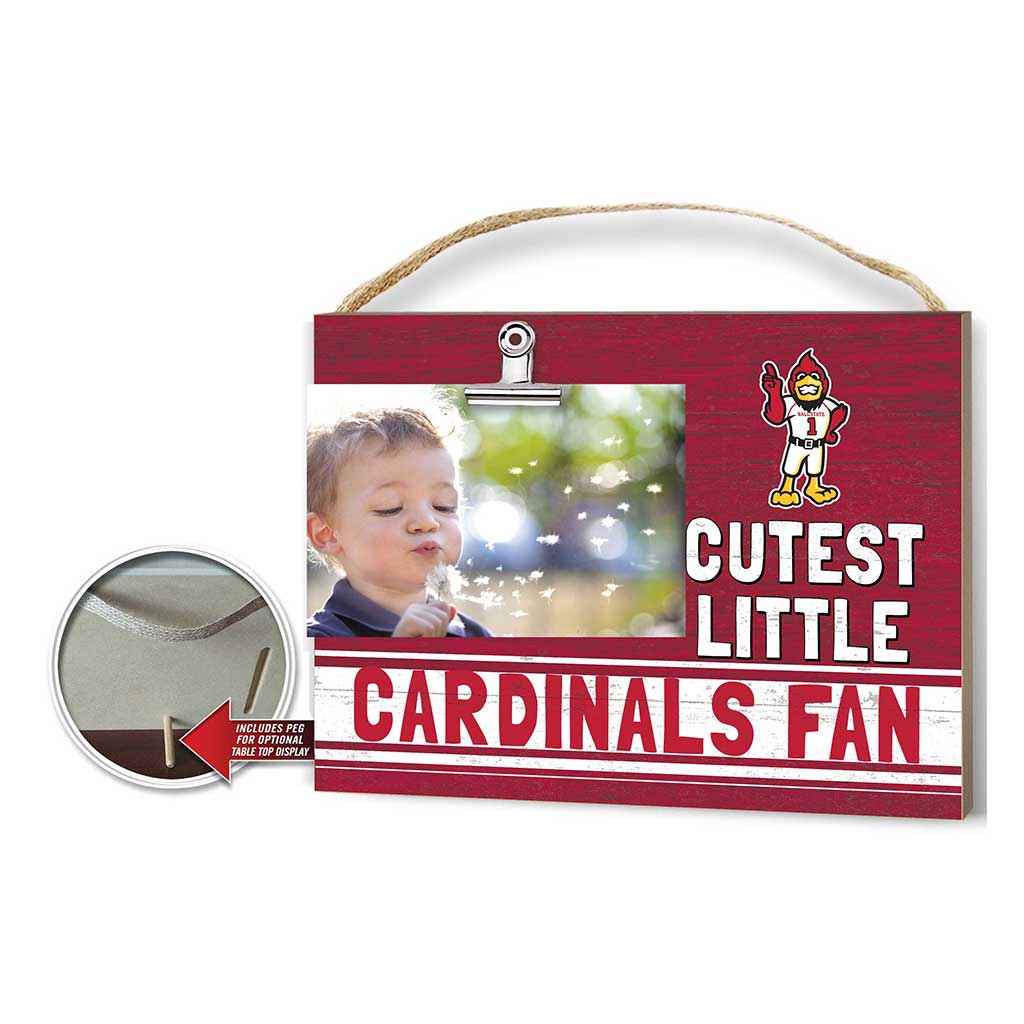 Cutest Little Team Logo Clip Photo Frame Ball State Cardinals