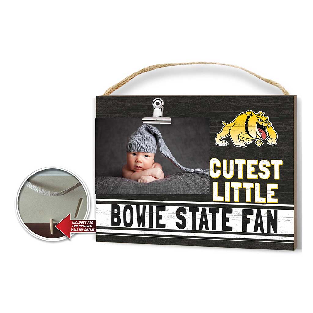 Cutest Little Team Logo Clip Photo Frame Bowie State Bulldogs