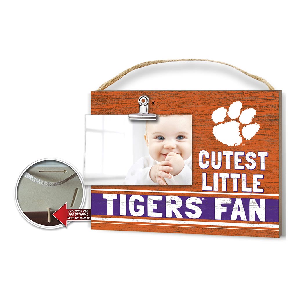 Cutest Little Team Logo Clip Photo Frame Clemson Tigers