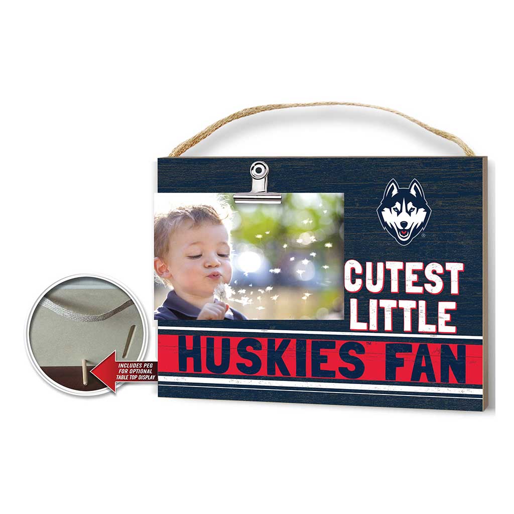 Cutest Little Team Logo Clip Photo Frame Connecticut Huskies