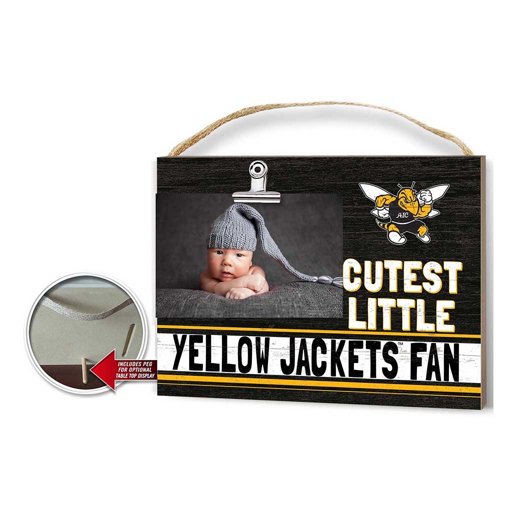 Cutest Little Team Logo Clip Photo Frame American International College Yellow Jackets