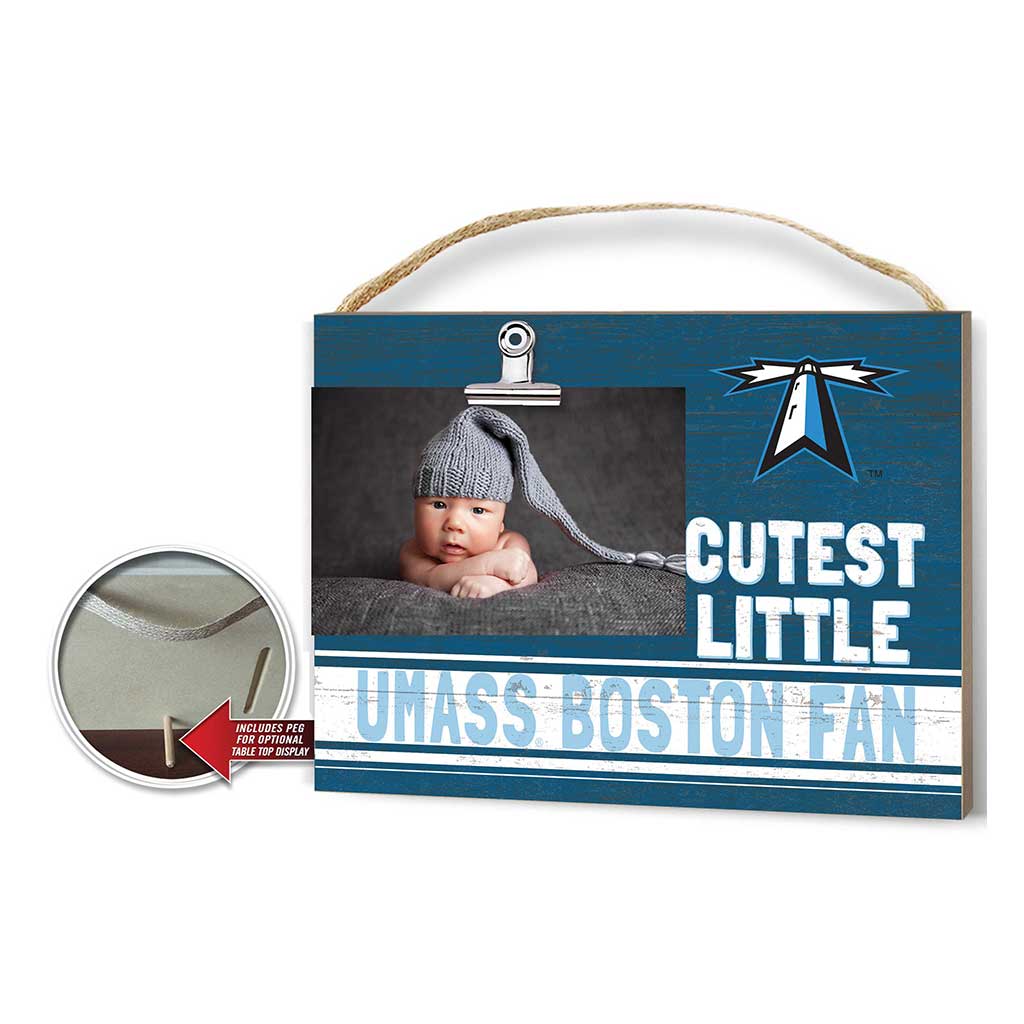 Cutest Little Colored Logo Clip Photo Frame UMASS Boston Beacons