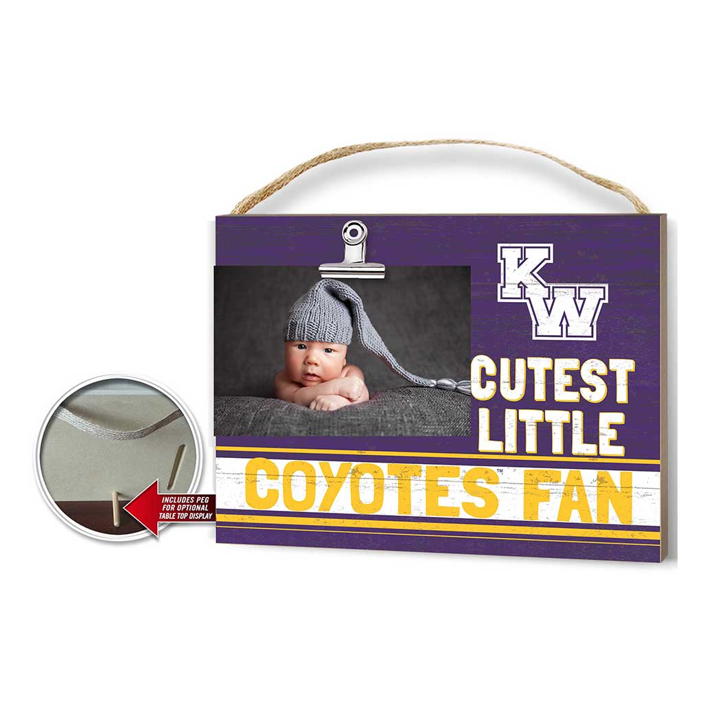 Cutest Little Colored Logo Clip Photo Frame Kansas Wesleyan Coyotes