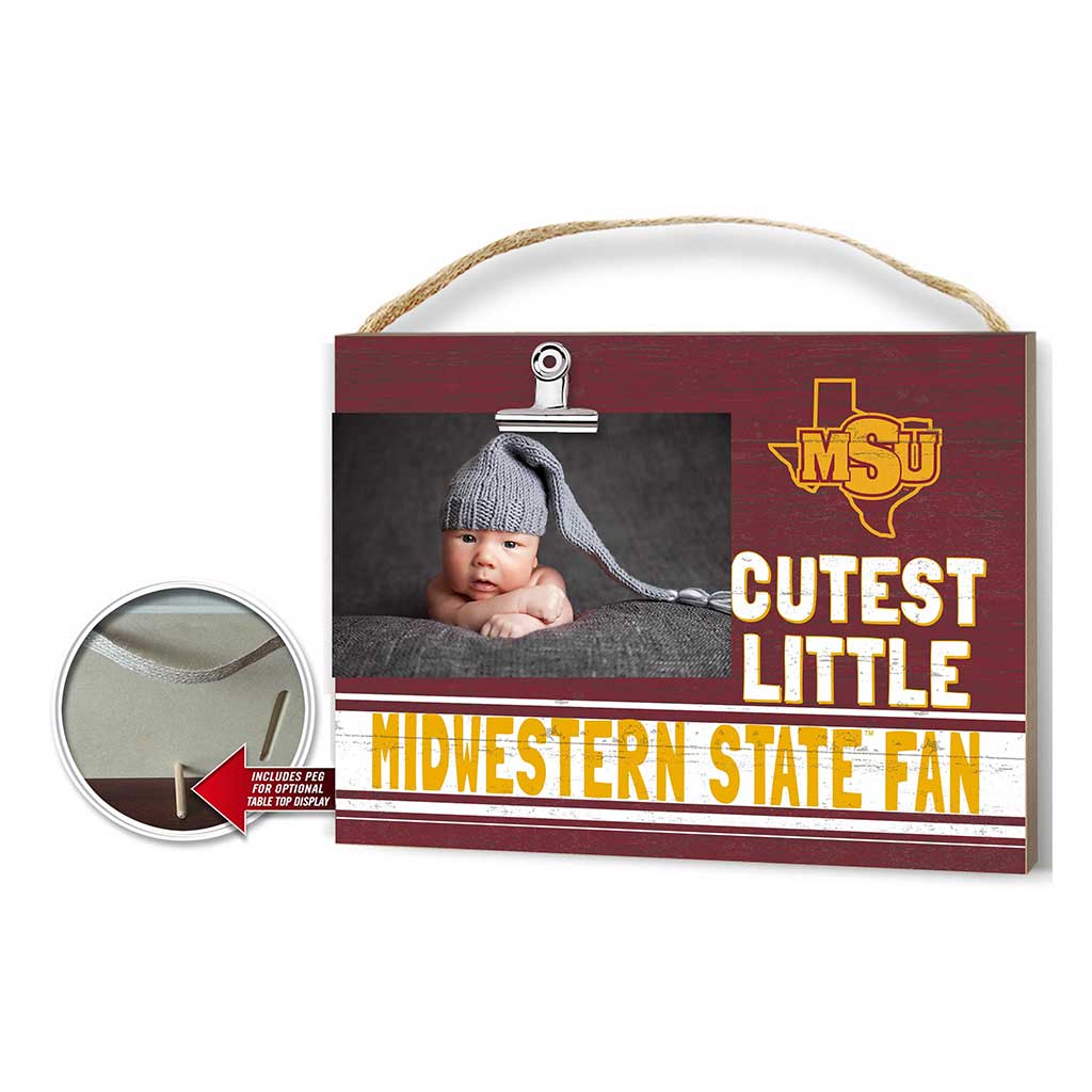 Cutest Little Colored Logo Clip Photo Frame Midwestern State Mustangs