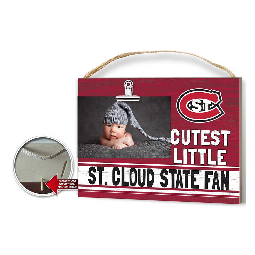Cutest Little Colored Logo Clip Photo Frame St. Cloud State Huskies