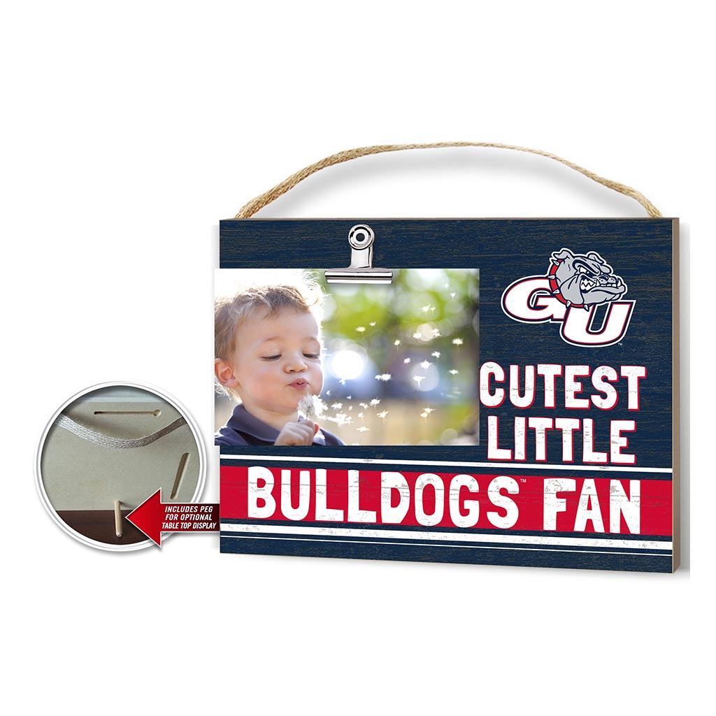 Cutest Little Team Logo Clip Photo Frame Gonzaga Bulldogs