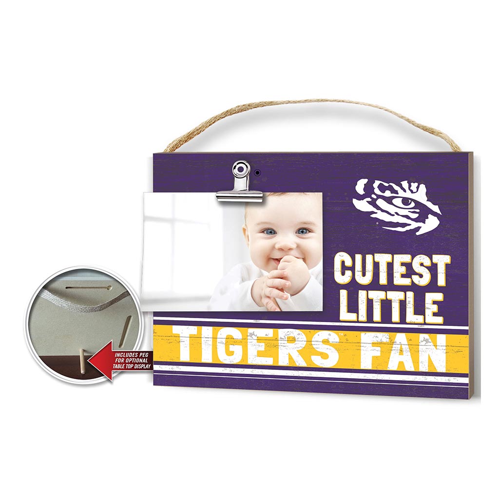 Cutest Little Team Logo Clip Photo Frame LSU Fighting Tigers
