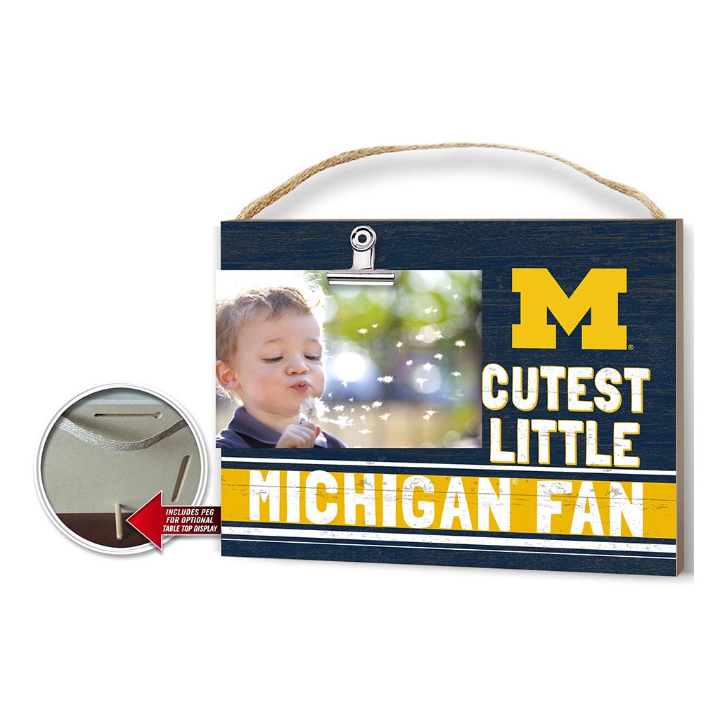 Cutest Little Team Logo Clip Photo Frame Michigan Wolverines