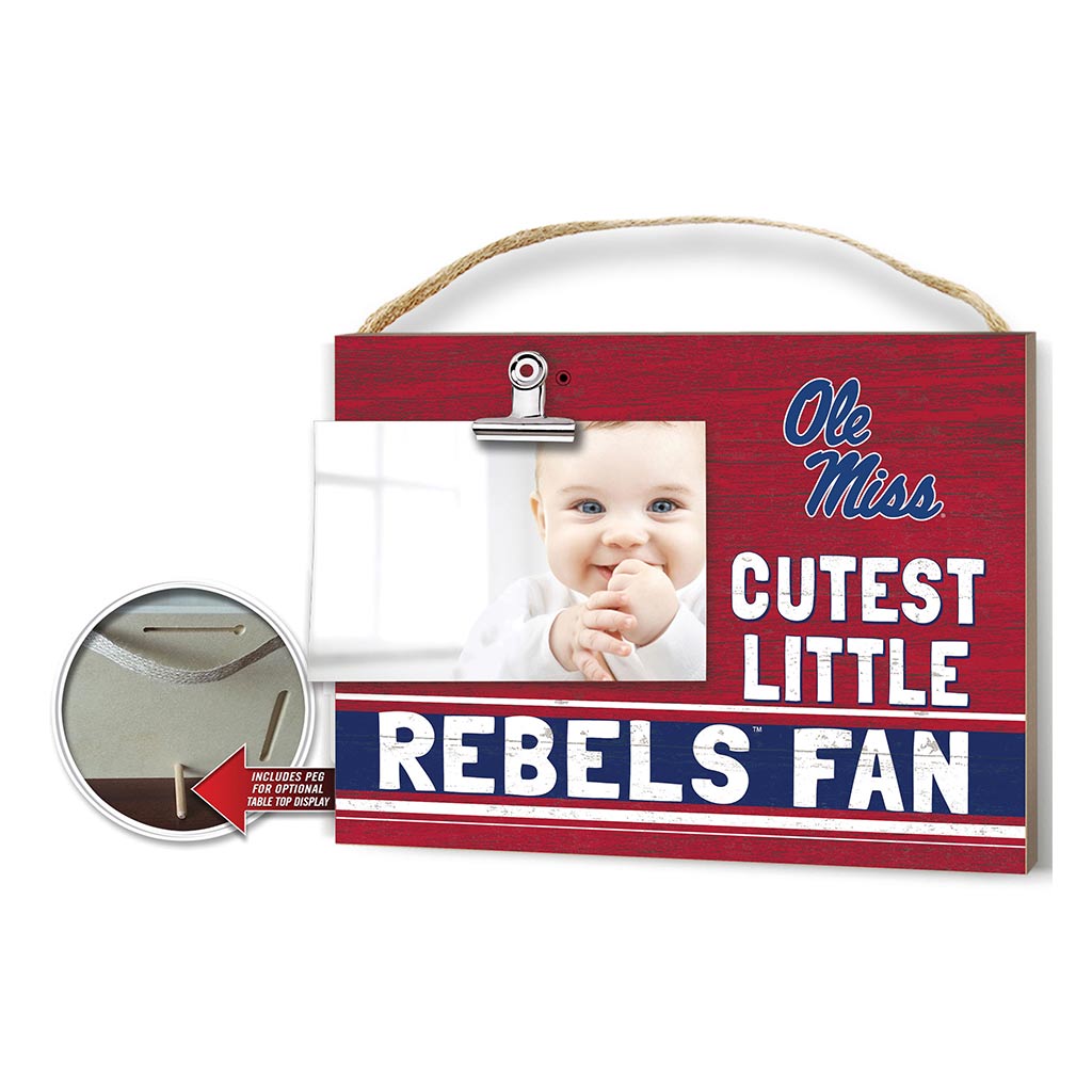 Cutest Little Team Logo Clip Photo Frame Mississippi Rebels