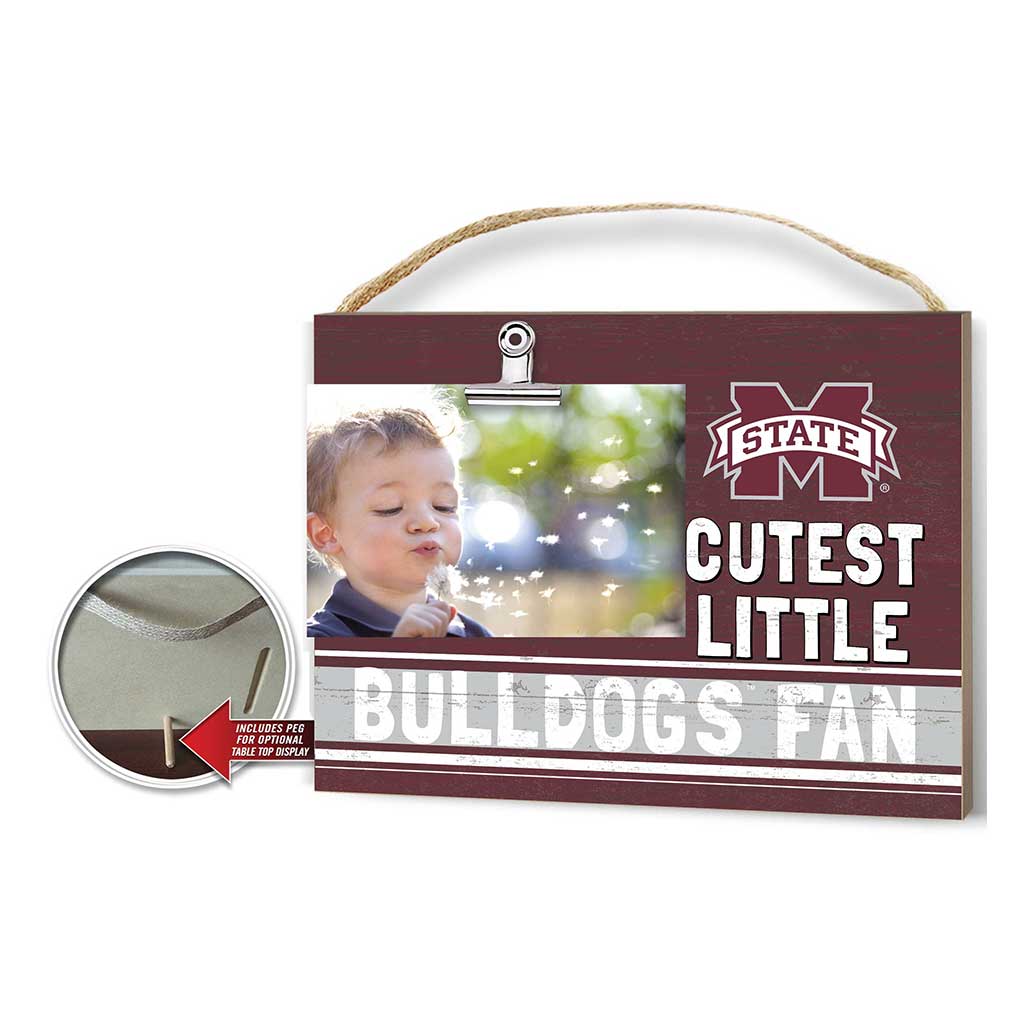Cutest Little Team Logo Clip Photo Frame Mississippi State Bulldogs