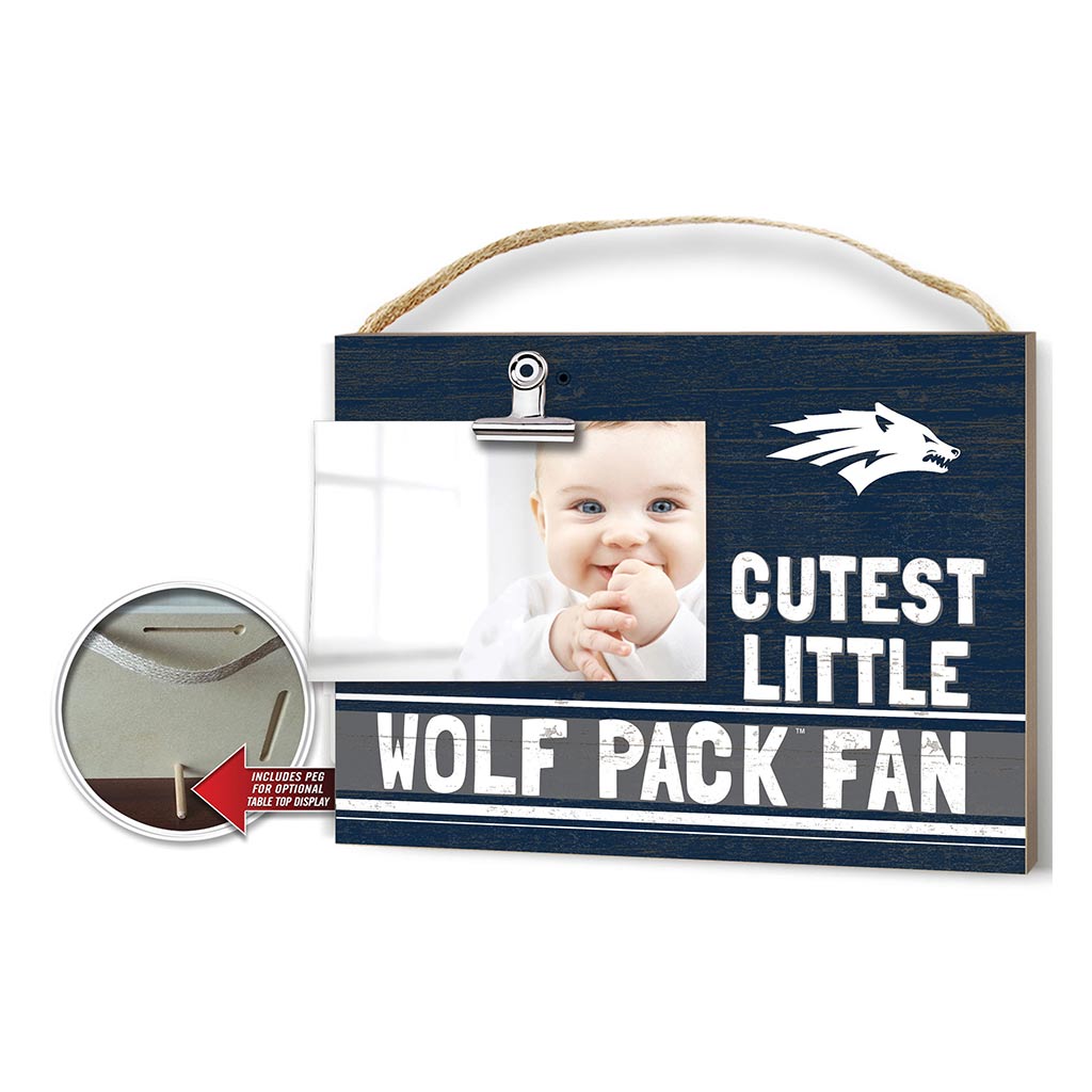 Cutest Little Team Logo Clip Photo Frame Nevada Wolf Pack