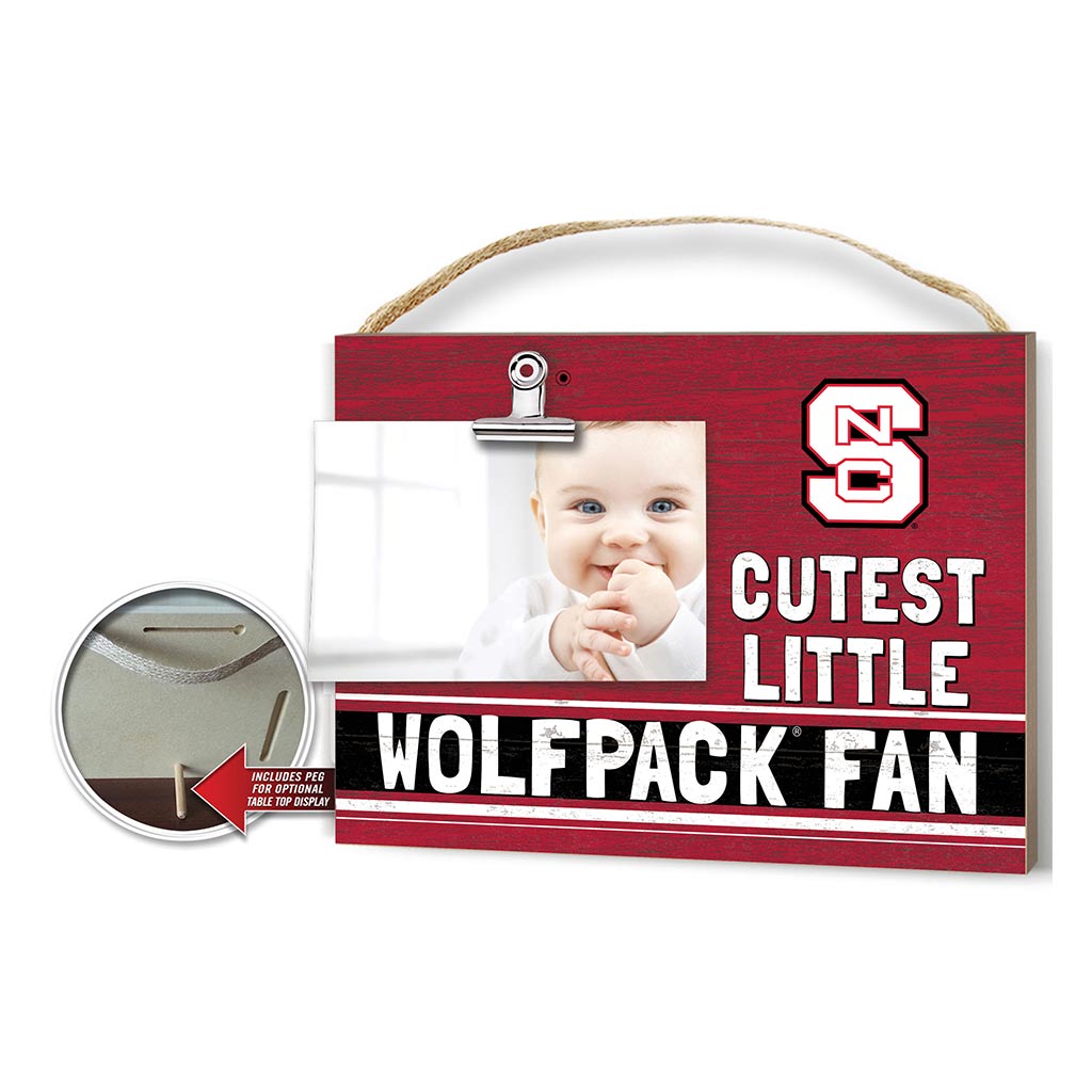 Cutest Little Team Logo Clip Photo Frame North Carolina State Wolfpack