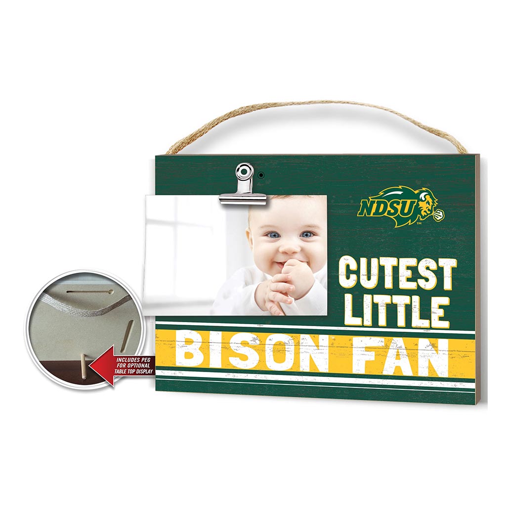 Cutest Little Team Logo Clip Photo Frame North Dakota State Bison