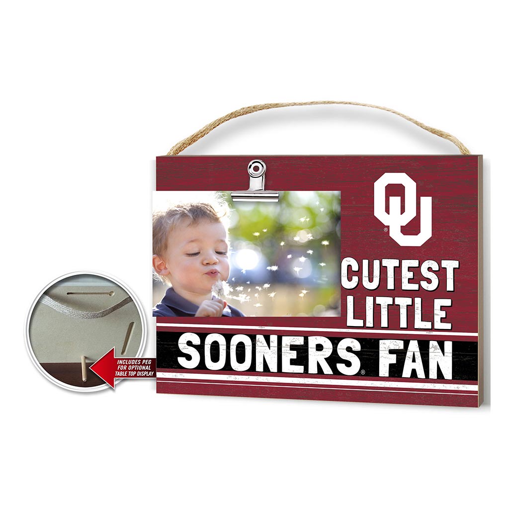 Cutest Little Team Logo Clip Photo Frame Oklahoma Sooners