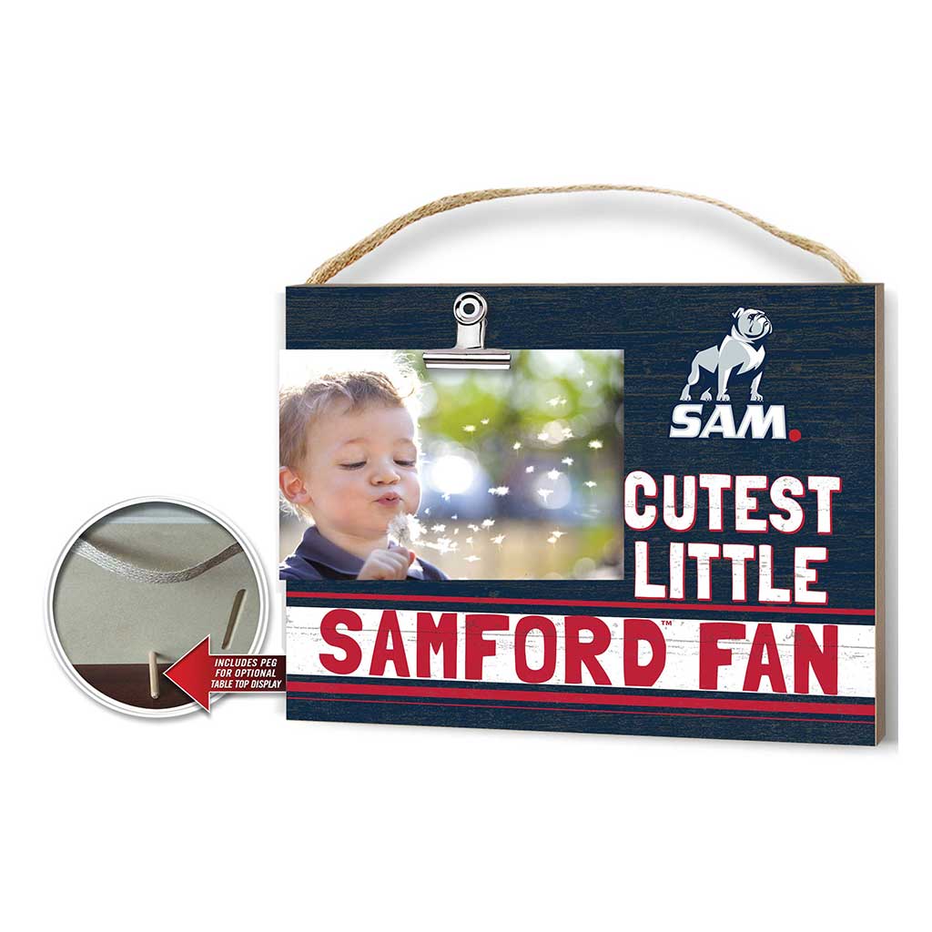 Cutest Little Team Logo Clip Photo Frame Samford Bulldogs