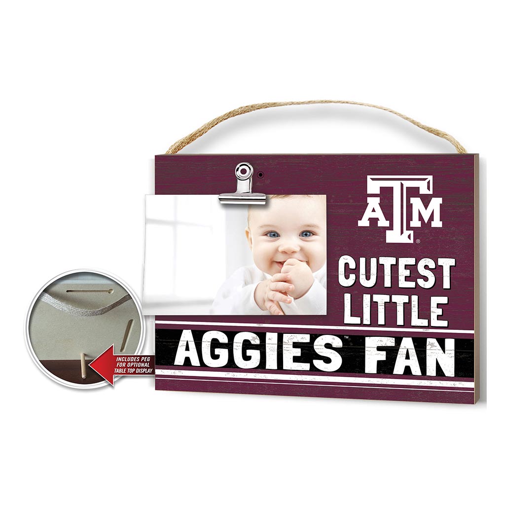 Cutest Little Team Logo Clip Photo Frame Texas A&M Aggies