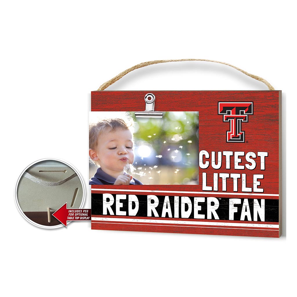 Cutest Little Team Logo Clip Photo Frame Texas Tech Red Raiders