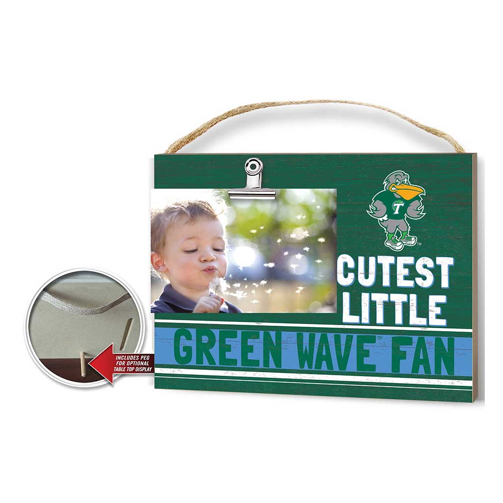 Cutest Little Team Logo Clip Photo Frame Tulane Green Wave