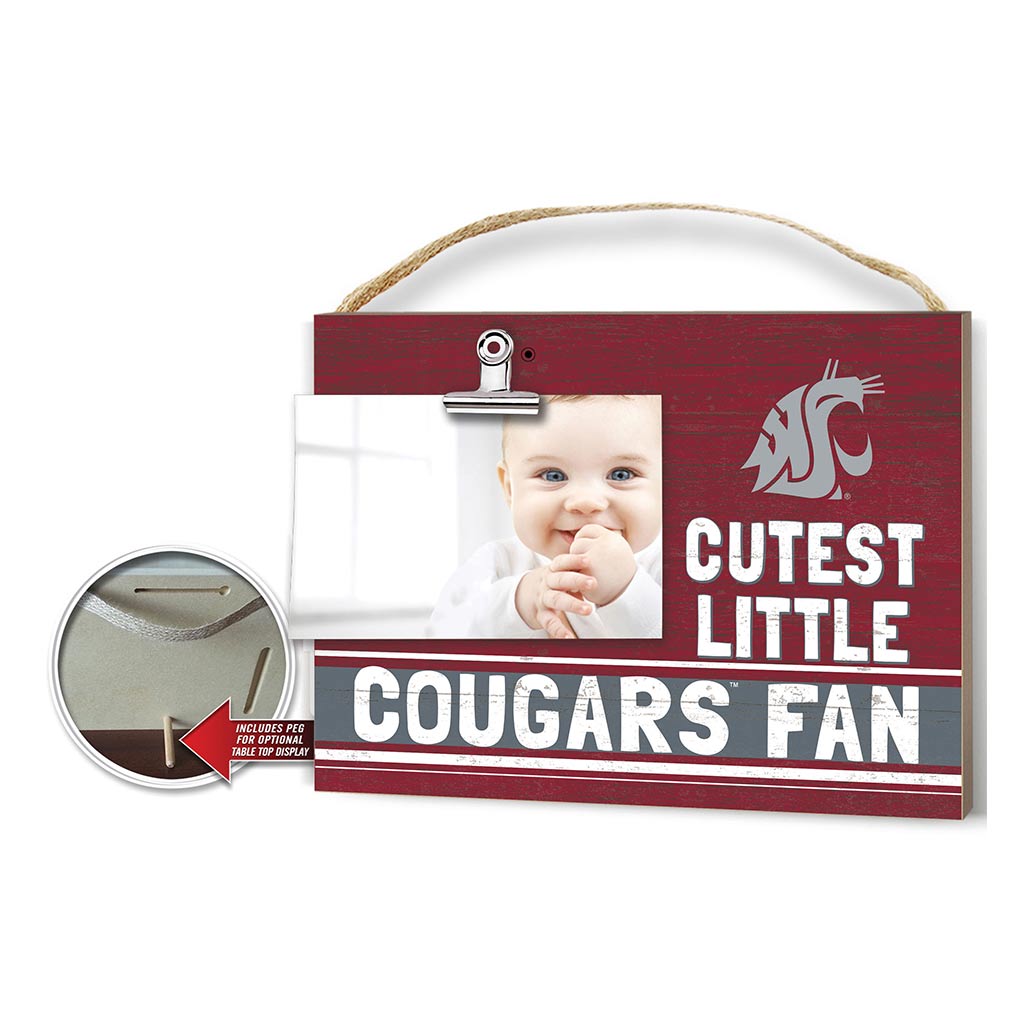 Cutest Little Team Logo Clip Photo Frame Washington State Cougars