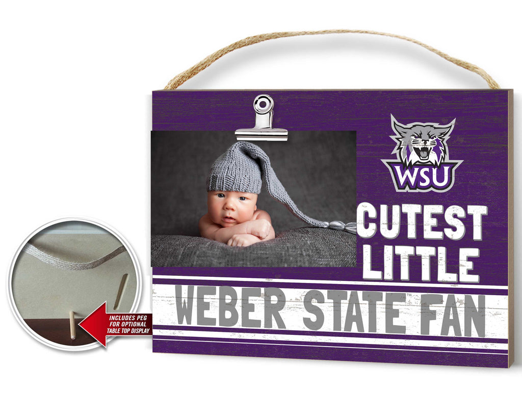 Cutest Little Team Logo Clip Photo Frame Weber State Wildcats