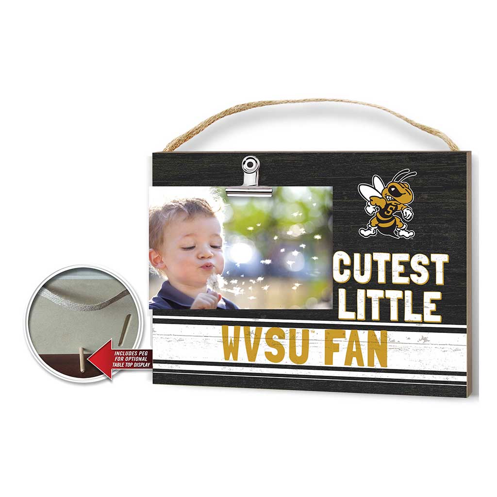 Cutest Little Team Logo Clip Photo Frame West Virginia State Yellow Jackets