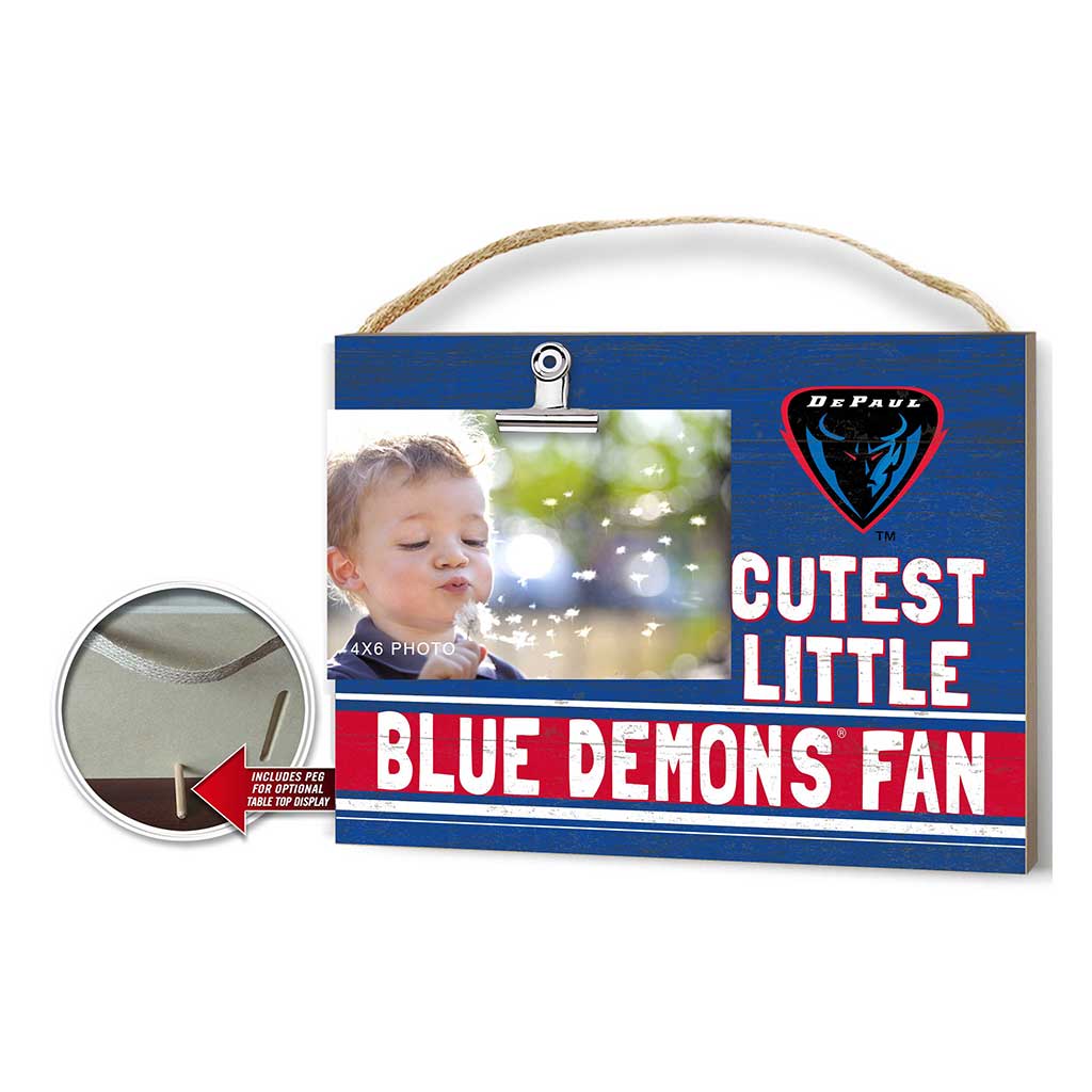 Cutest Little Team Logo Clip Photo Frame DePaul Blue Demons