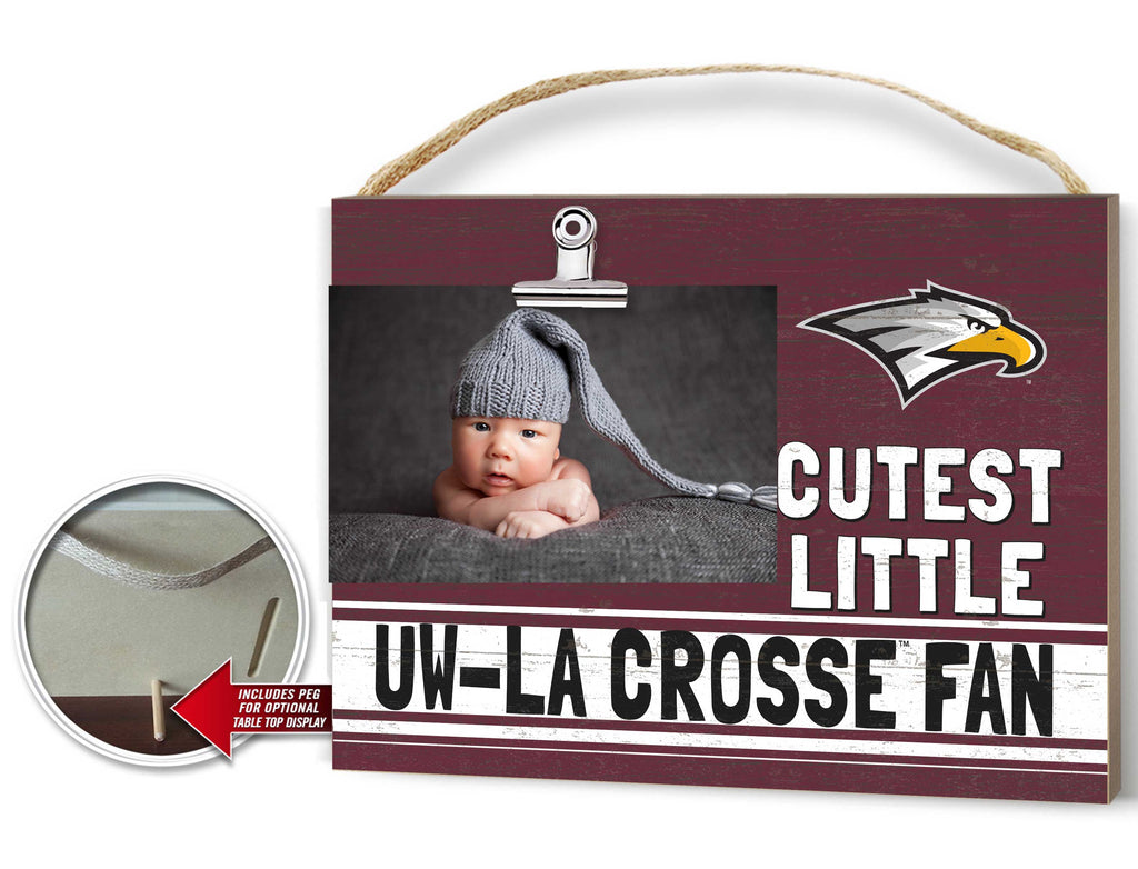 Cutest Little Colored Logo Clip Photo Frame University of Wisconsin La Crosse Eagles