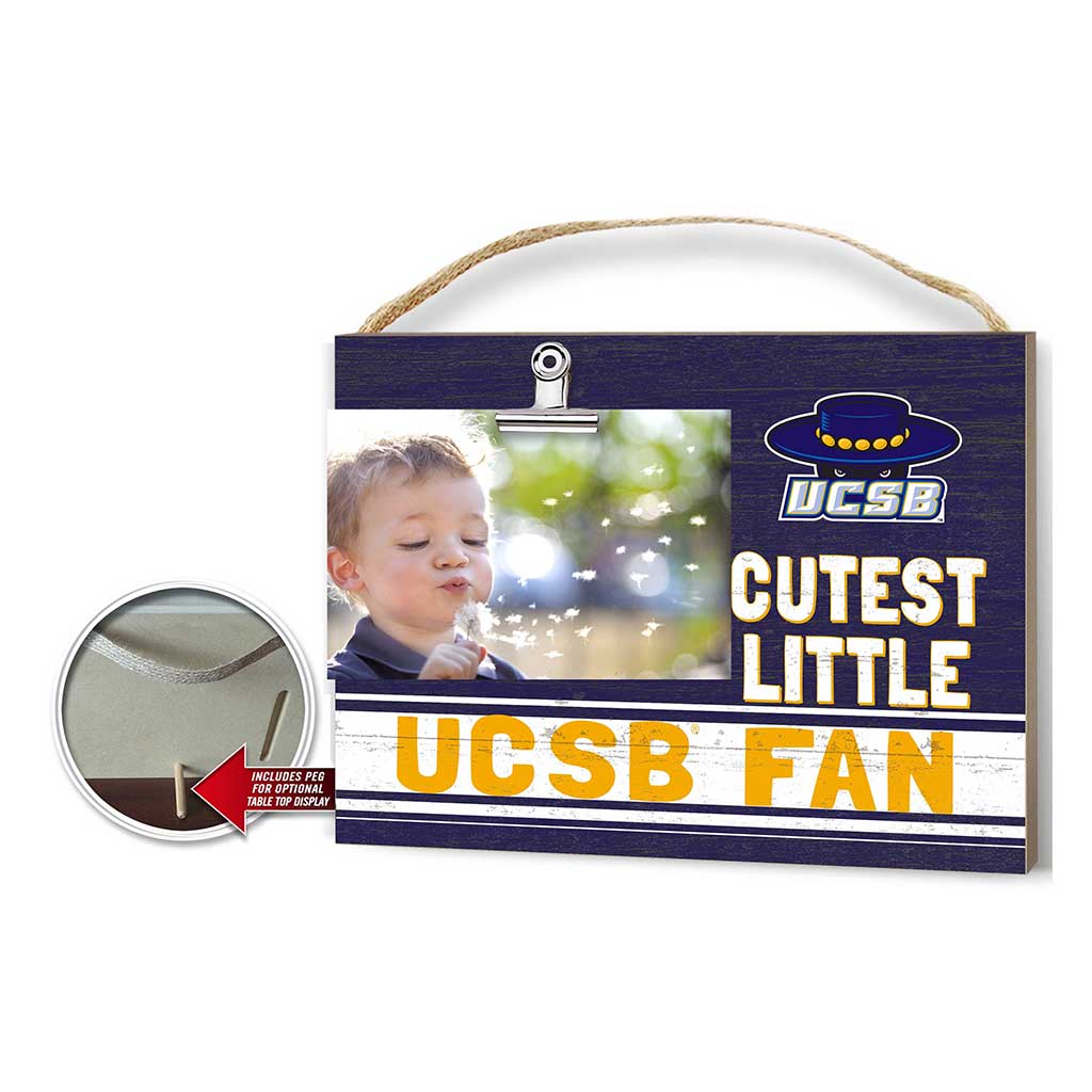 Cutest Little Team Logo Clip Photo Frame University of California Santa Barbra Gauchos