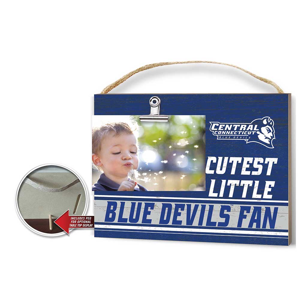 Cutest Little Team Logo Clip Photo Frame Central Connecticut State Blue Devils