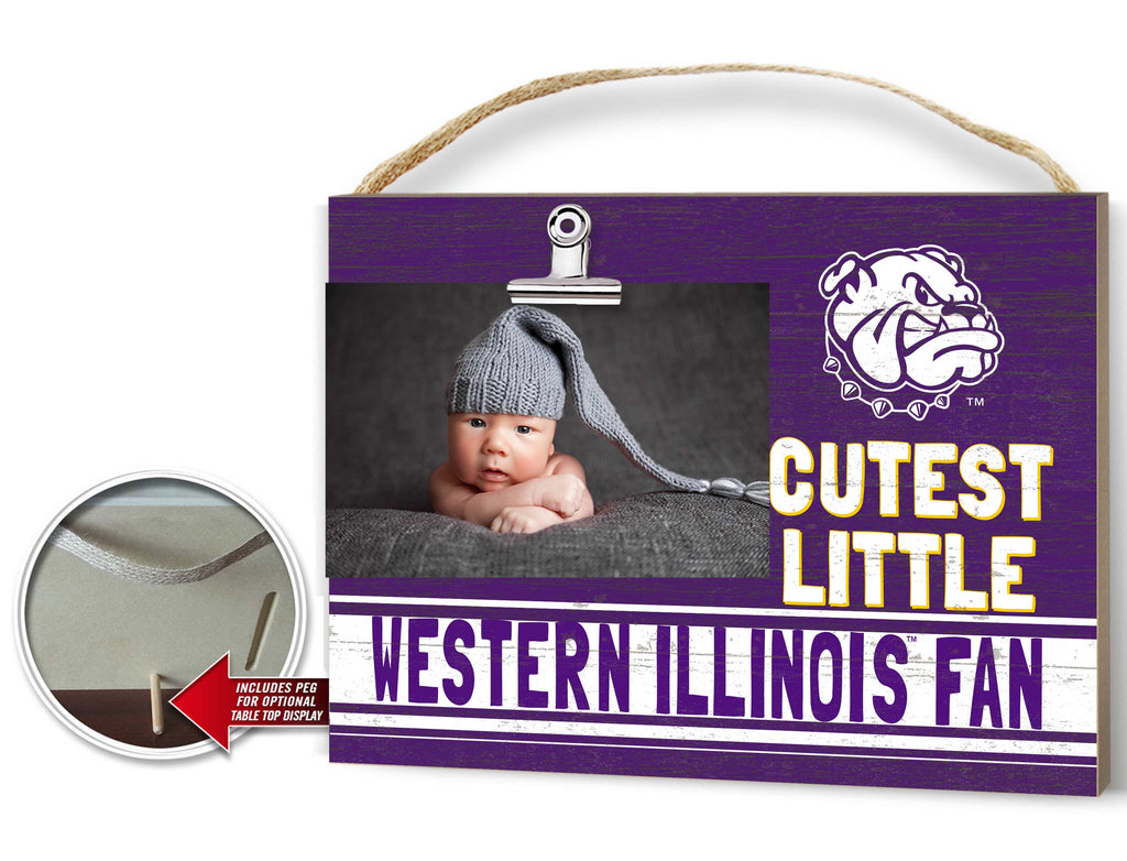 Cutest Little Team Logo Clip Photo Frame Western Illinois Leathernecks