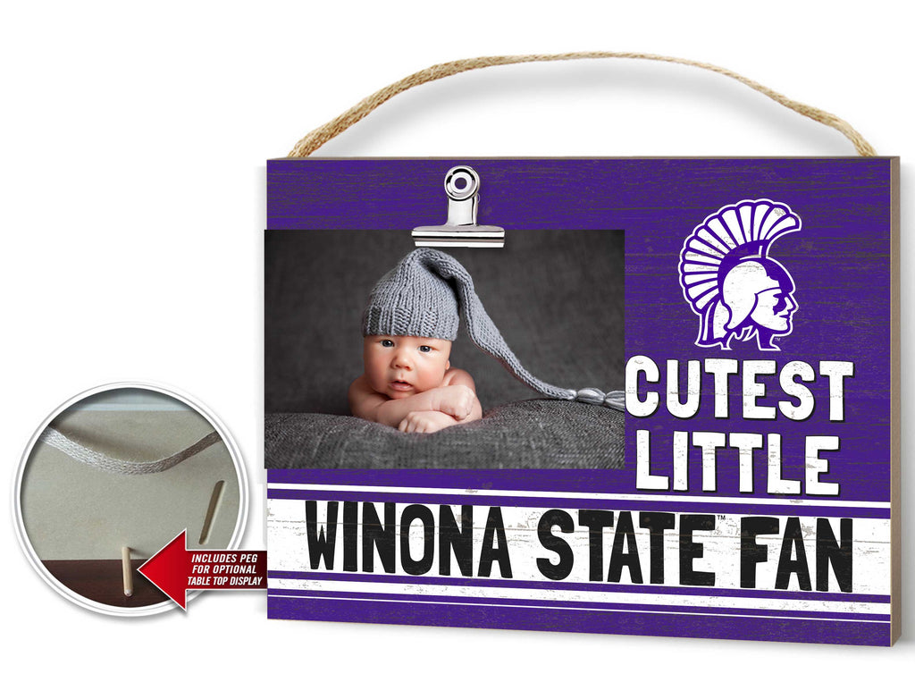 Cutest Little Team Logo Clip Photo Frame Winona State University Warriors