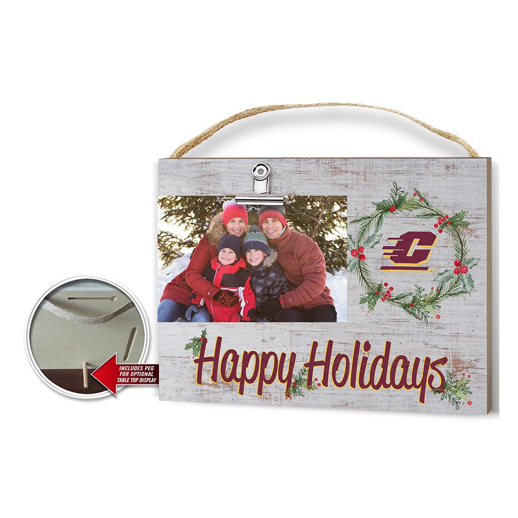 Happy Holidays Clip It Photo Frame Central Michigan Chippewas