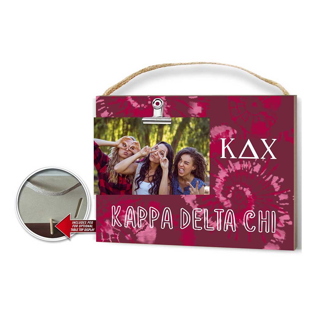 Clip It Tie-Dye Photo Frame Greek-Kappa Delta Chi
