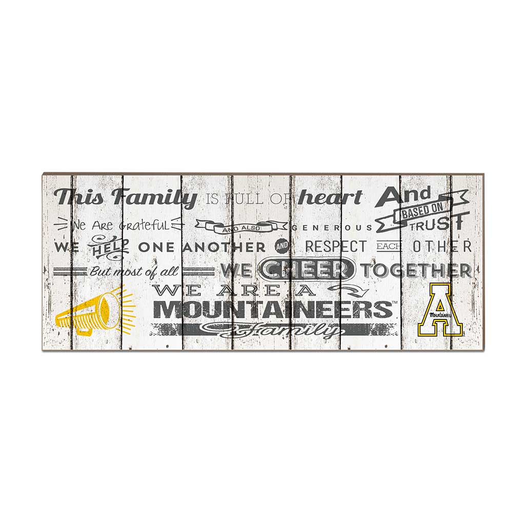 Small Weathered Family Cheer Appalachian State Mountaineers